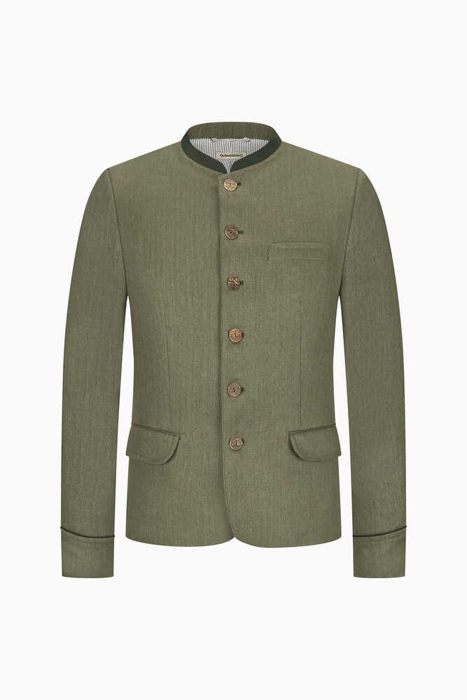 Sakko Helmut schwarzblau und bronzegrün Detail 04