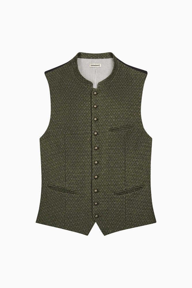 Weste Konstantin moosgrün Detail 03