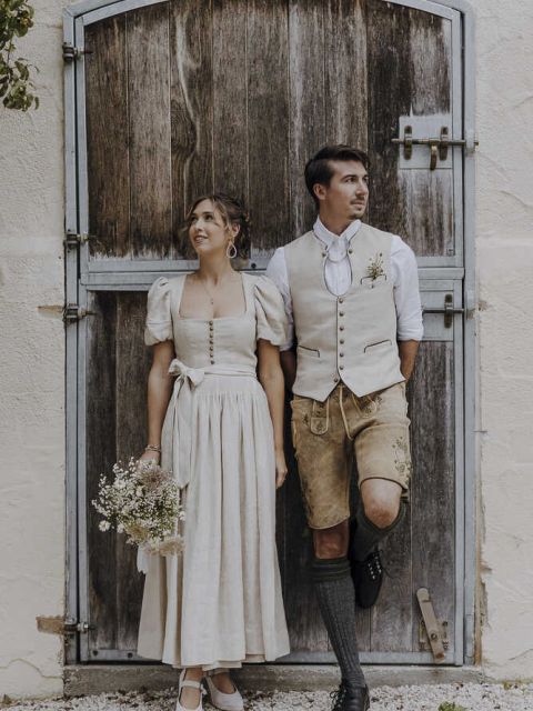 Weste Ignaz offwhite