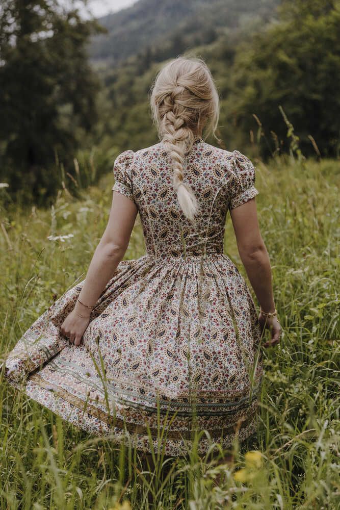 Kleid Gretl paisley Detail 02