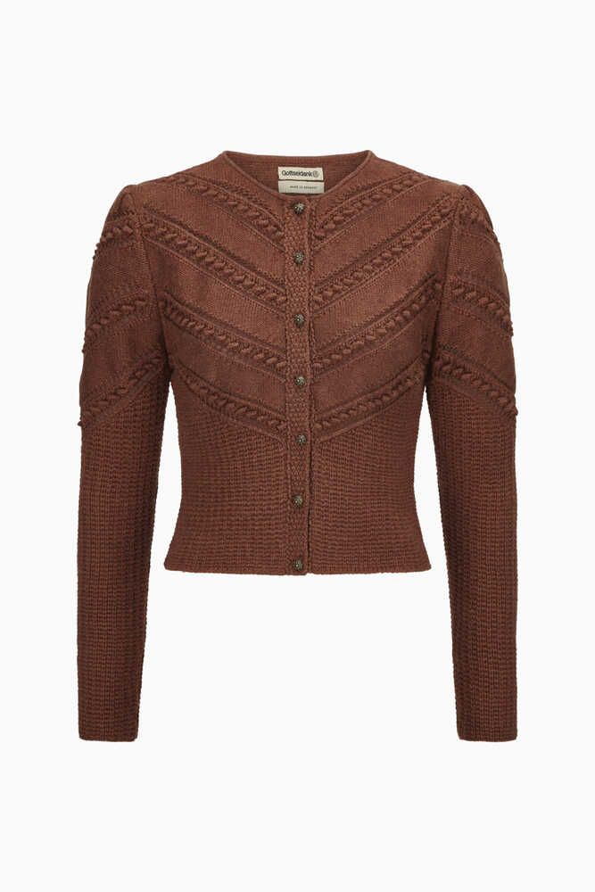 Strickjacke Ophelia in rost Detail 02