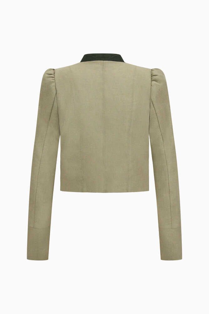 Damenjacke Flora lindengrün Detail 03