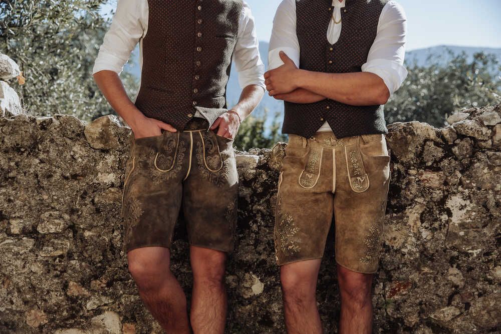 Hirschlederhose von Meindl sämisch gegerbt Detail 03