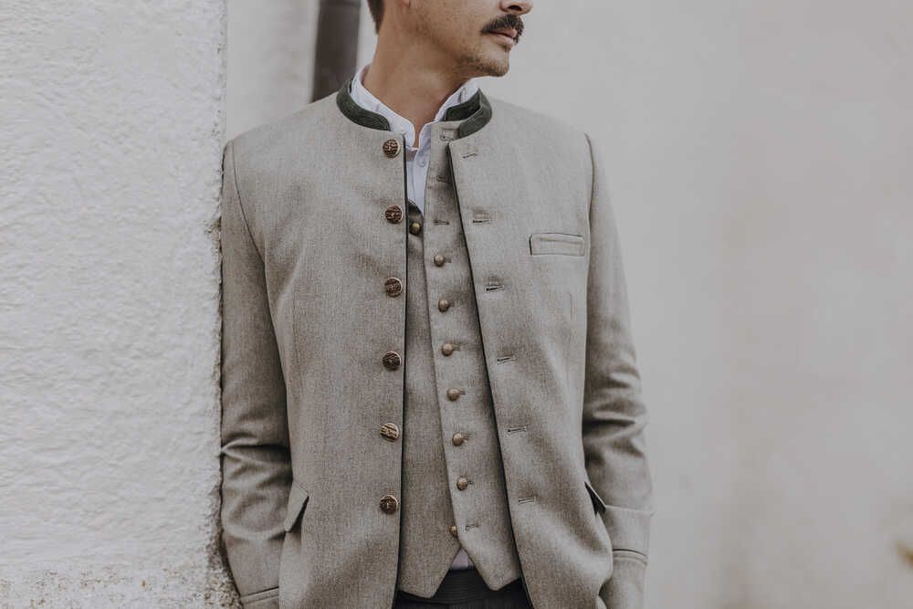 Sakko Helmut sage Detail 02