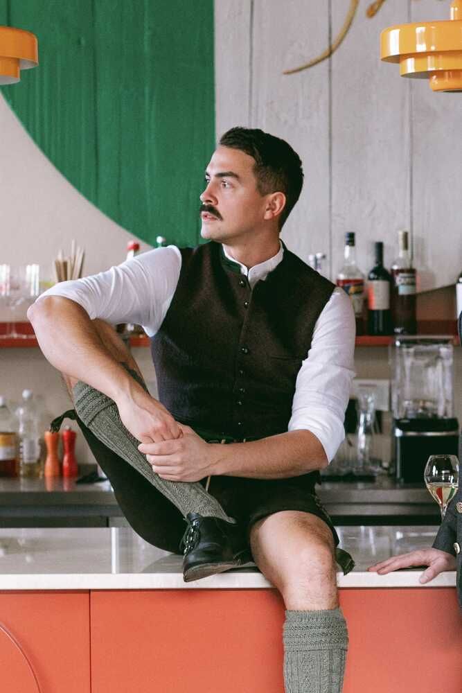 Weste Konstantin merlotrot