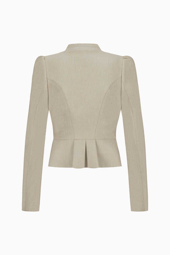 Miederjacke Belinda in kamille Detail 04