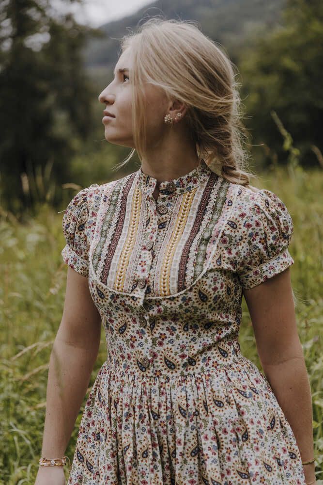 Kleid Gretl paisley Detail 03