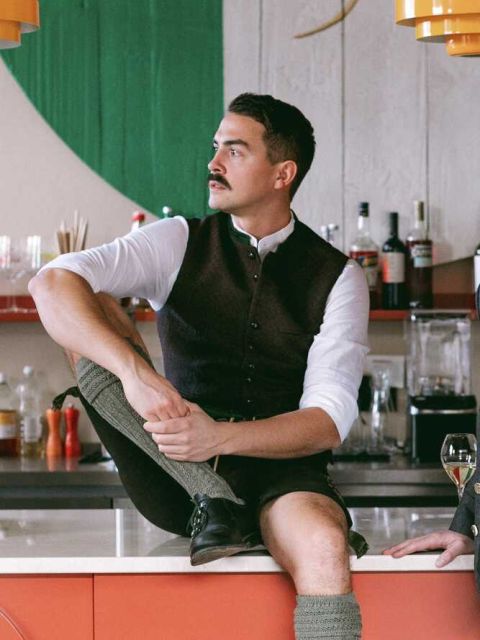 Weste Konstantin merlotrot