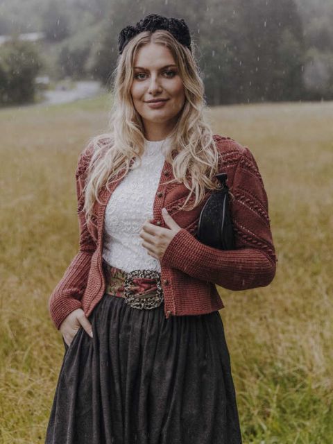 Strickjacke Ophelia in rost