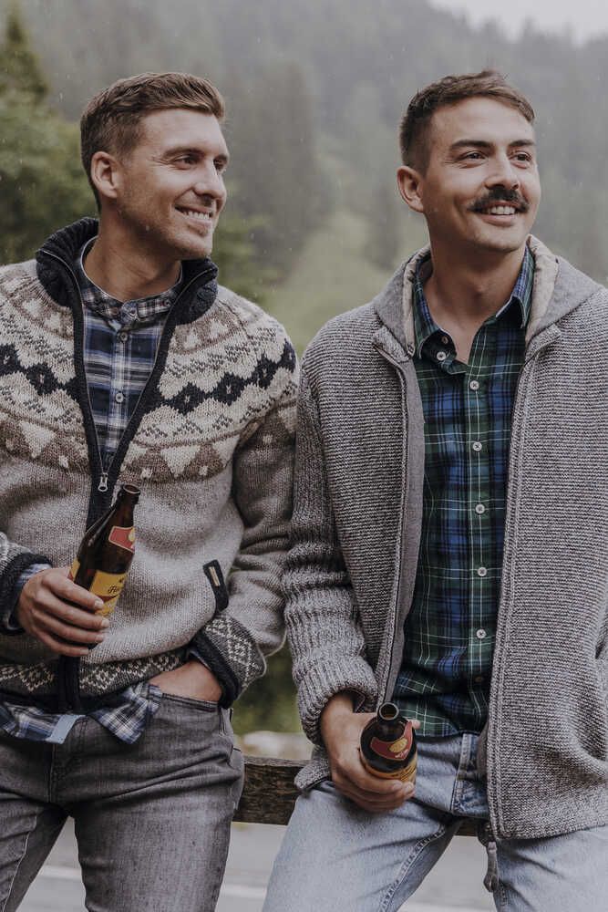 Strickjacke mit Norwegermuster_01