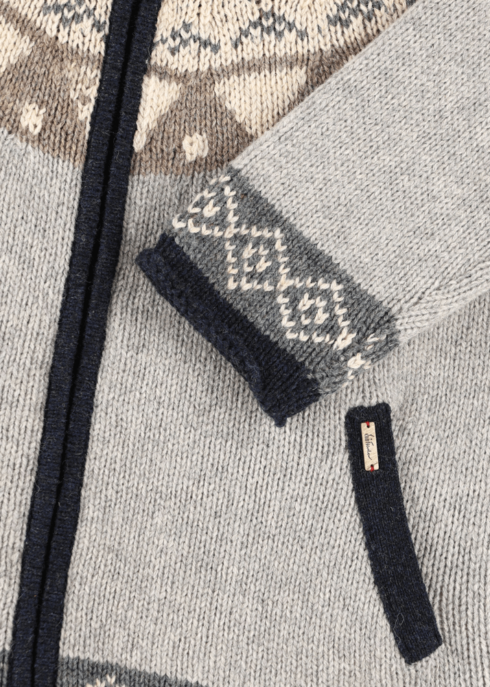 Strickjacke mit Norwegermuster_02